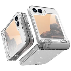 For Samsung Galaxy Z Flip 6 Case Luxury Matte Skin-Friendly Folding Hinge Bracket Shockproof Protection Hard Cover Accessories