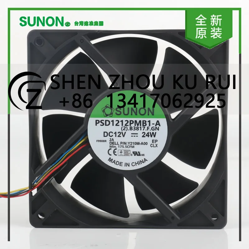 

Новый оригинальный Sunon 5 В 24 В 48 В постоянного тока 12 В 24 Вт AC EC 12038 120X120X38MM 12 см инверторный сервер корпуса 4-проводной охлаждающий вентилятор PSD1212PMB1-A