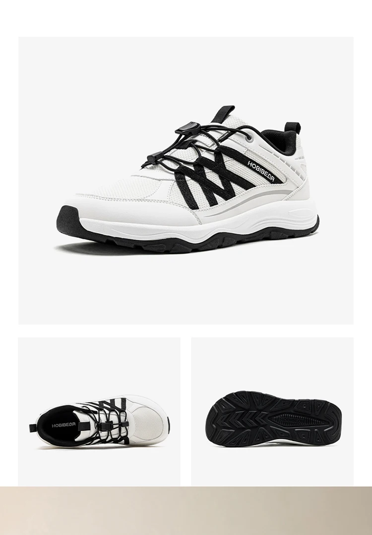HOBIBEAR Unisex-Wanderschuhe mit breiter Zehenpartie, elastisches Band, Sneakers, Cross-Outdoor-Reise-Mesh-Laufschuhe für Männer und Frauen – Detail 25