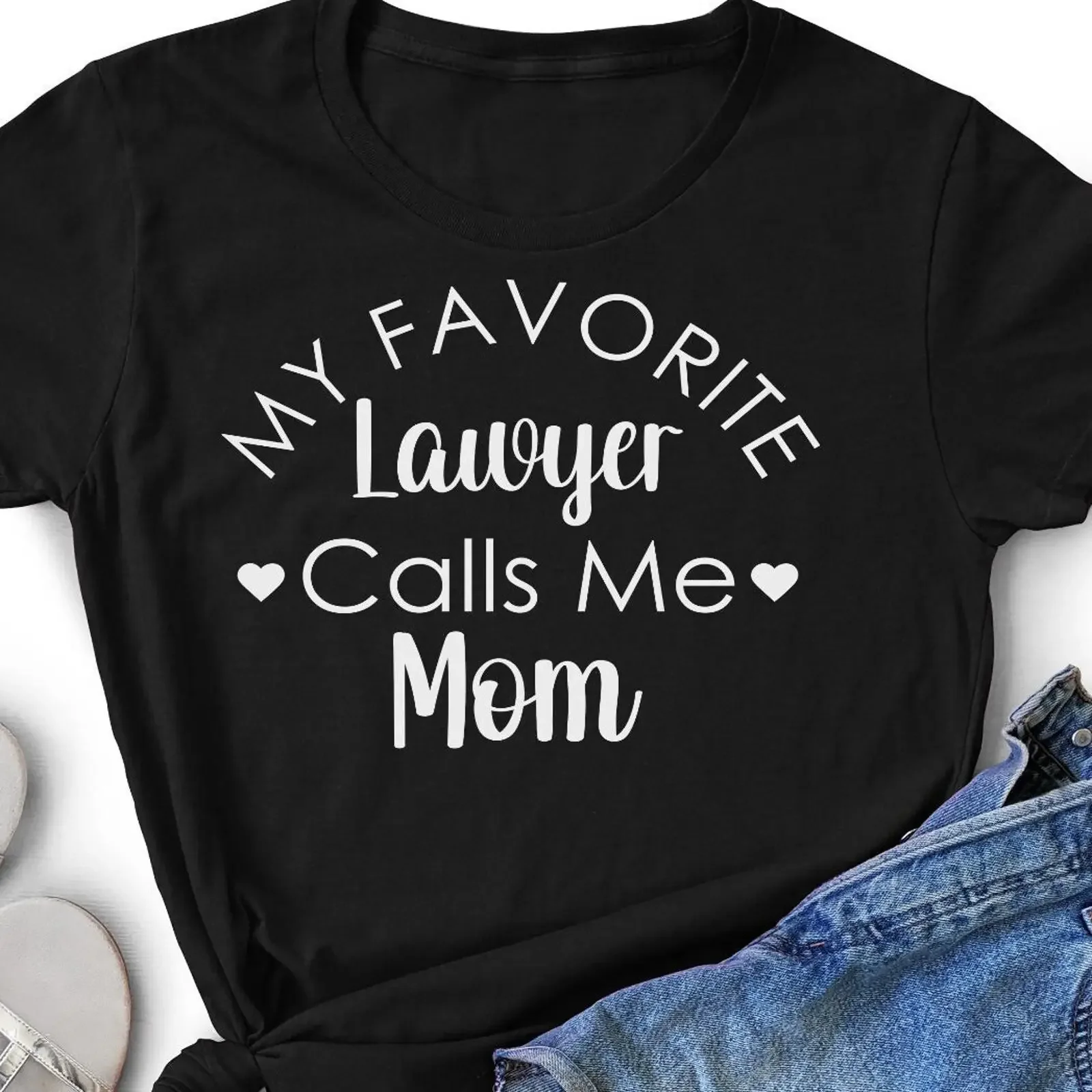 T-shirt « Mon avocat préféré m'appelle maman » – Fier diplômé de droit, nouveau permis d'admission à l'ordre avocat, Fête des Mères, décontracté, vintage, délavé, confortable