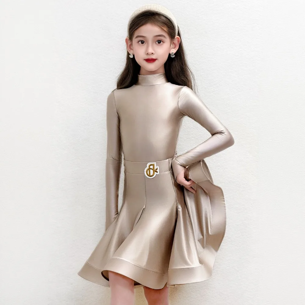 2026new-fashion-spring-autumn-children's-girls'-high-end-performance-outfit-for-dancing-the-latin-dance-in-a-competition-setting