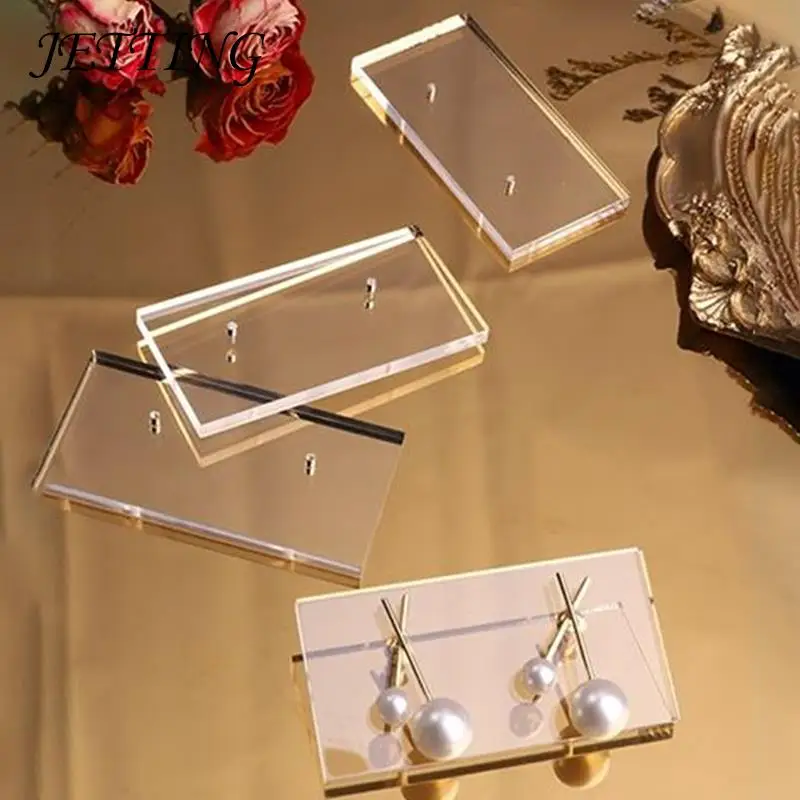 

1/2pcs Earrings Display Stand Acrylic Transparent Jewelry Display Board Earring Storage Show Handmade DIY Jewelry Accessories