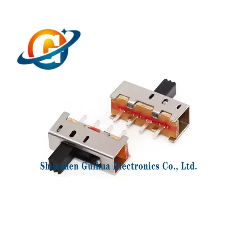 20 pieces SS13F11G5 toggle switch single row 4-pin 3-position vertical sliding switch with no fixed foot 4-pin 3-position handle