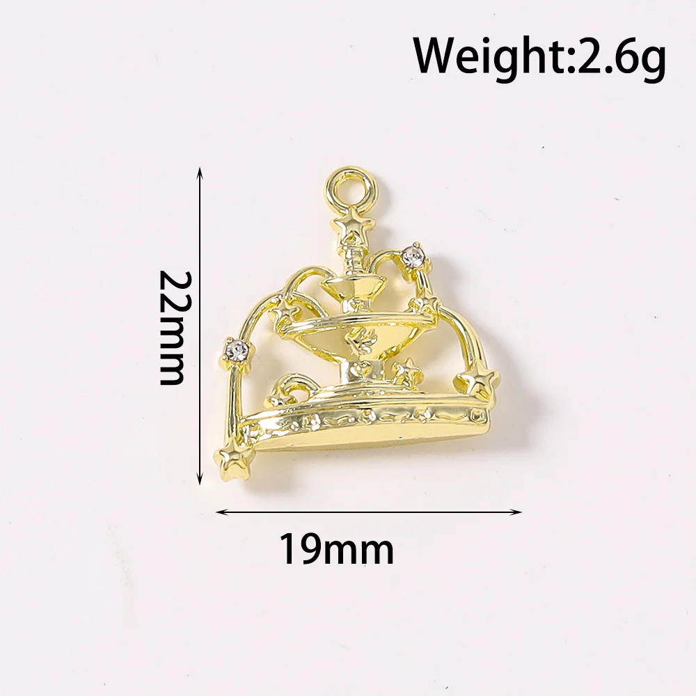 Tusember 5 Stück 13x23mm Legierungs-Kerzenständer-Anhänger Menora-Anhänger für Schmuckherstellung Halsketten Ohrringe DIY Handgemachte Bastelarbeiten – Detail 24