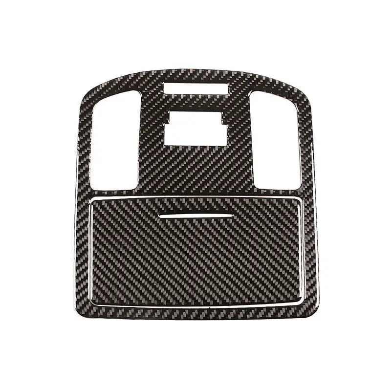 Car Interior Decorative Stickers Accessories For Toyota Hilux 2015-2021 Carbon Fiber/Piano Black Reading Light Panel Trim Cover
