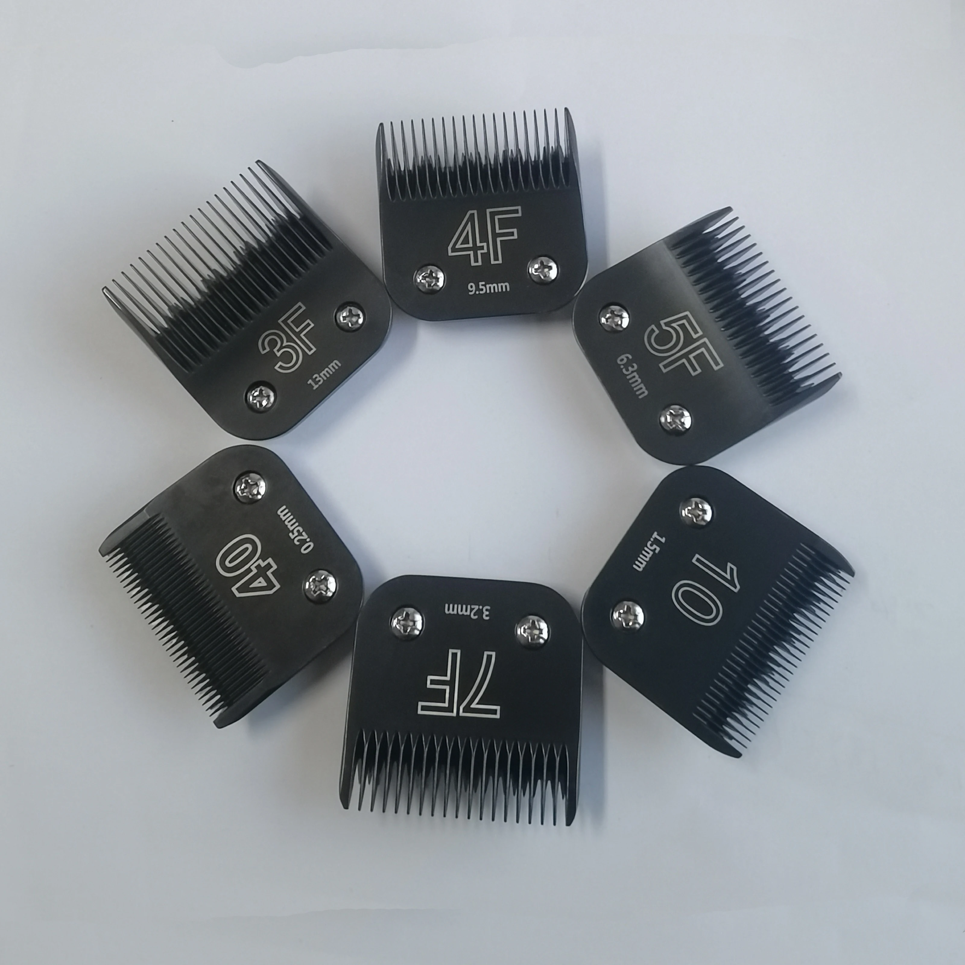 All sizes STEEL A5 black color blade for dog grooming clipper