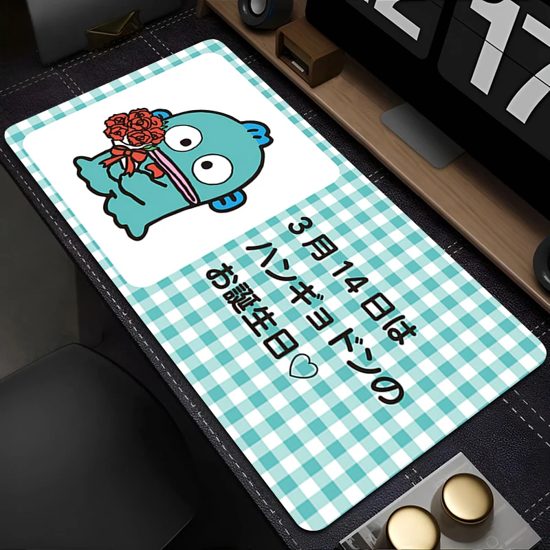 

Mouse Pad PC Accessories Keyboard Pad Office Desk Mat Anime Cute MousePads Natural Rubber Anti Slip Gaming H-hangyodon Mousepad