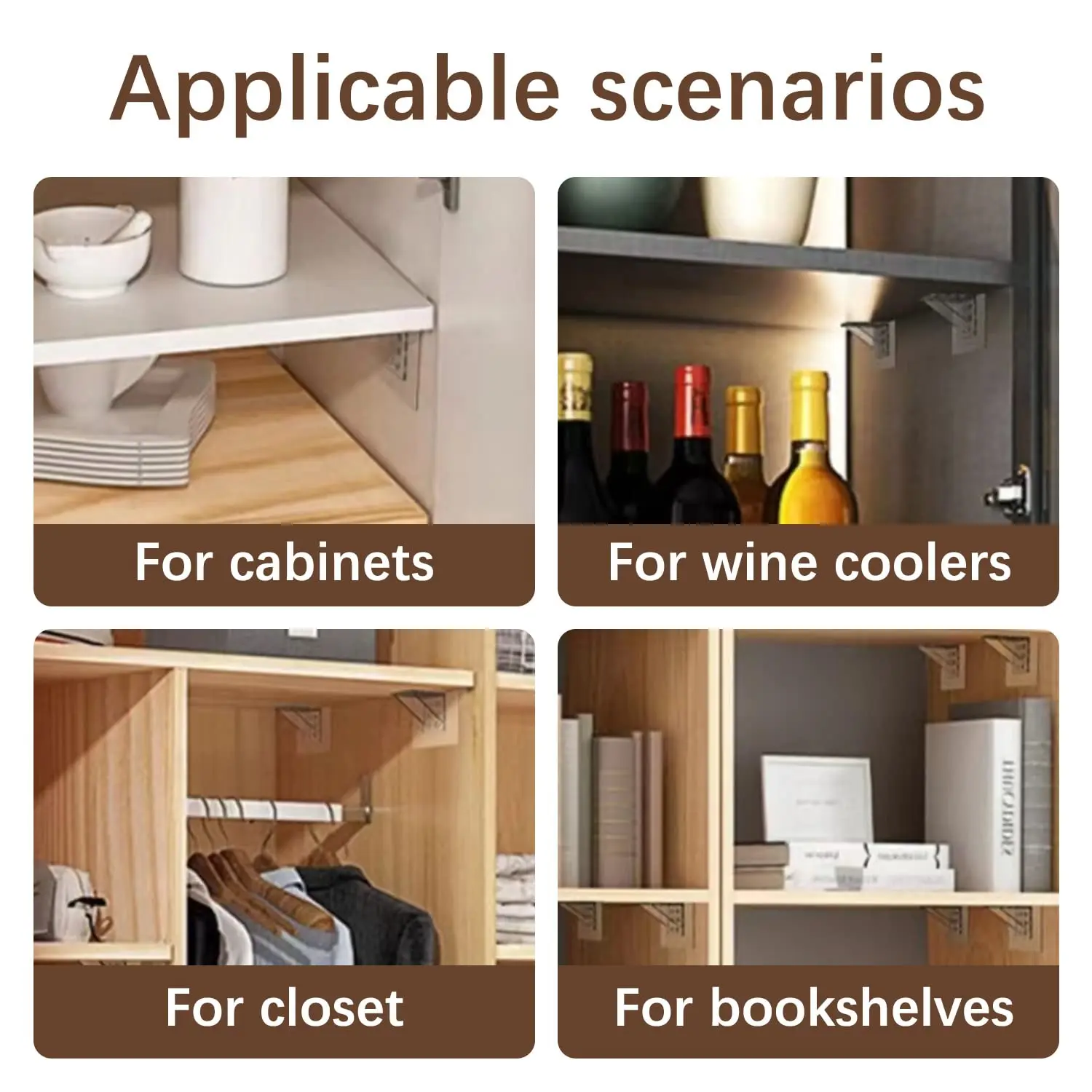 1/2PCS Shelf Support Adhesive Pegs Closet Partition Bracket Cabinet Support Clips Wall Hanger Sticker For Kitchen Bathroom