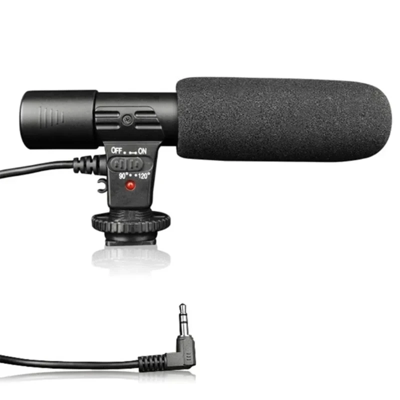 3.5mm Universal Microphone External Stereo Mic Camcorders MIC-01 SLR Camera Microphone Accessories For DSLR Camera