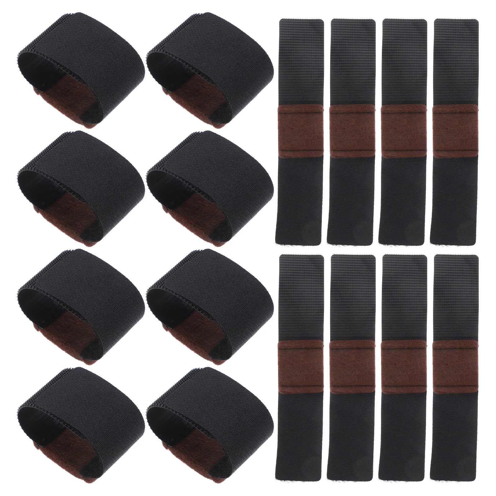 

20pcs Chair Leg Pads Felt Anti-scratch Floor Protectors Elastic Belt Bow Design Furniture Sliders Stool Leg Covers Noise