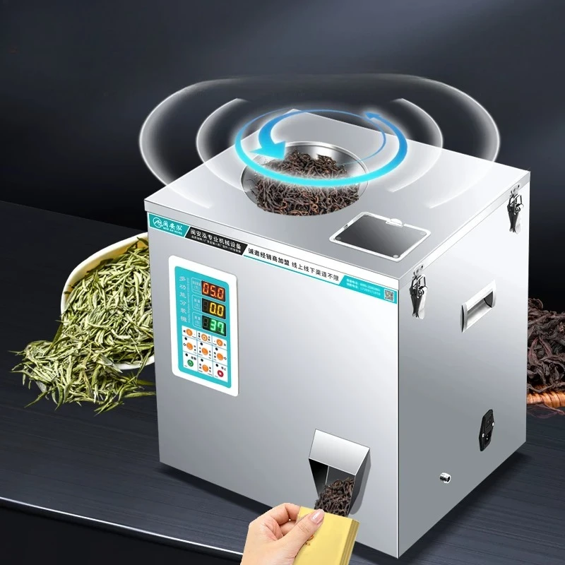 Automatic counting and quantitative packing black tea screw accessories particle filling machine