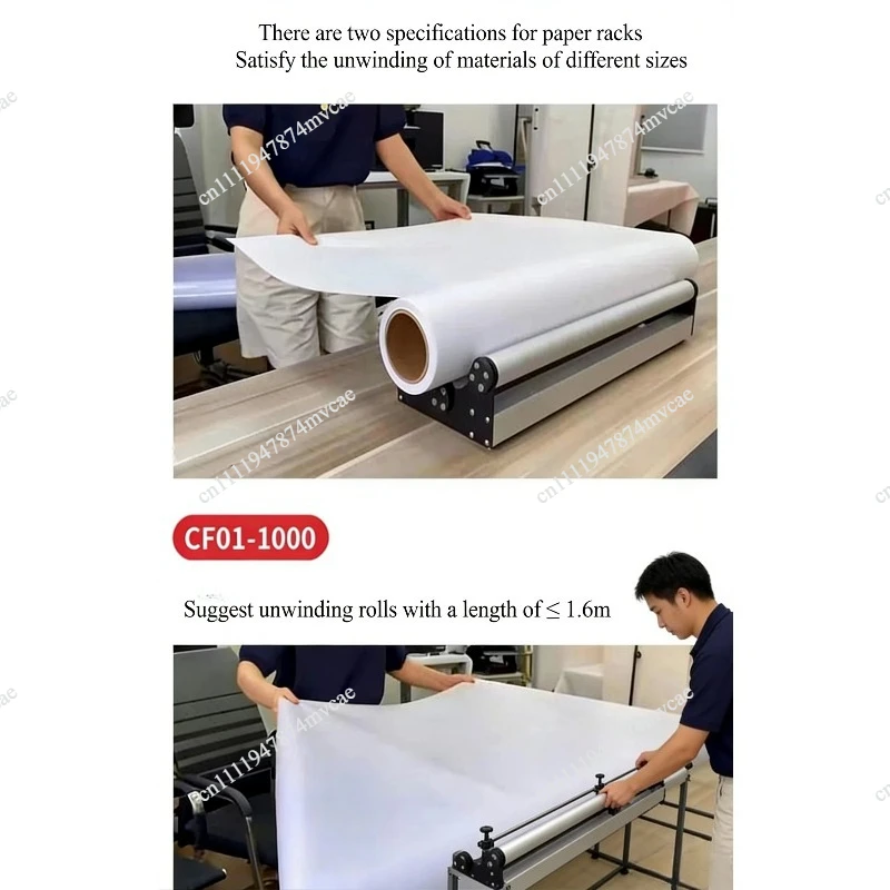 Heavy Duty Advertising Paper Rack Bracket Roll Material Pull Material Receiving Material  Aluminum Alloy Stainless Steel