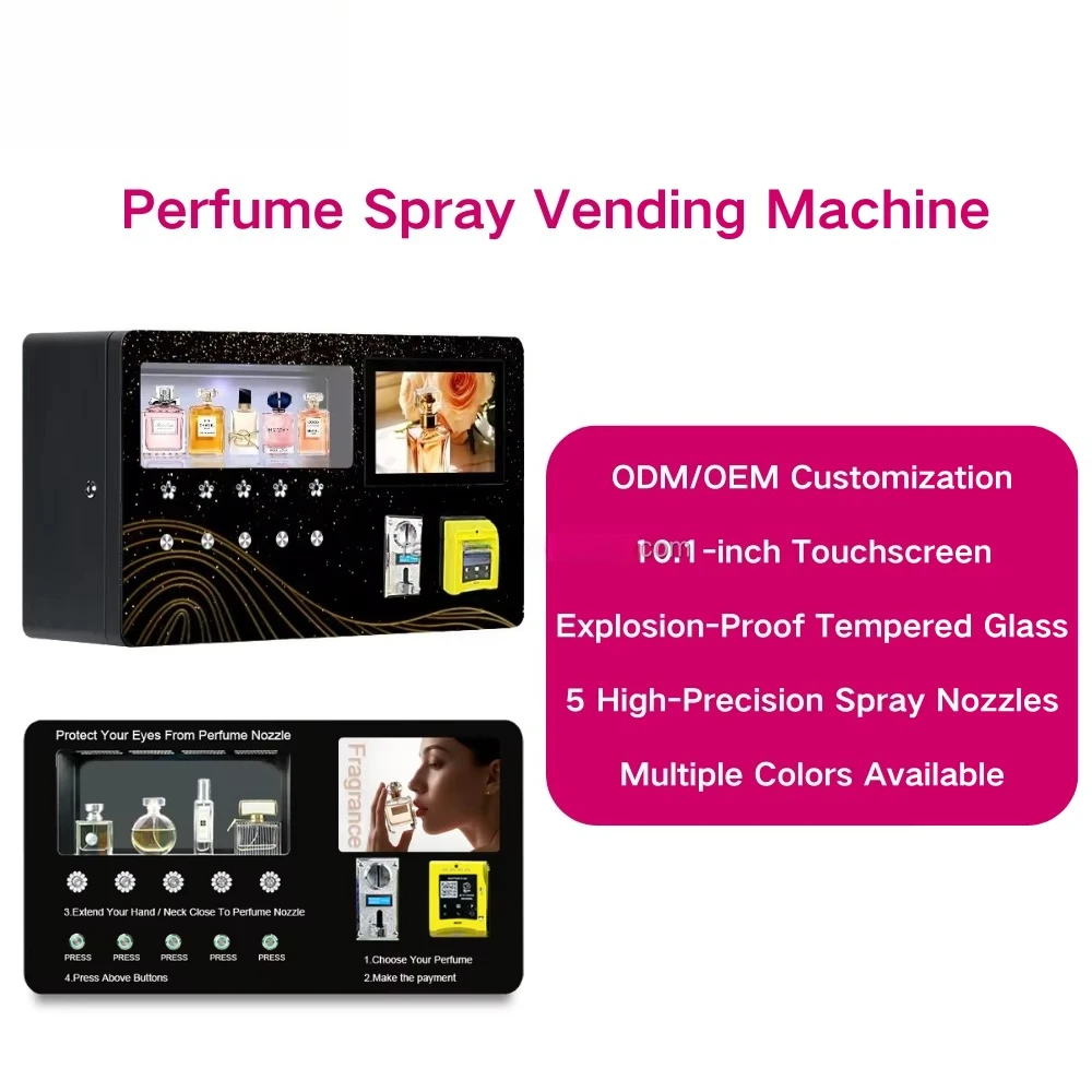 Automatic Perfume Spray Dispenser Custom Vending Machine Stable Atomization Sale Suitable For Retail Malls Public Rest Areas