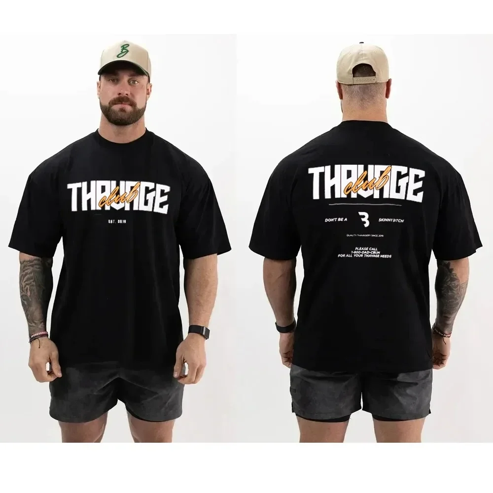 Sommer Jogger Gym T-Shirt Herren Cbum T-Shirt Thavage Muskel-Männer Cbum Gym T-Shirt Cbum Fitness-Shirt Cbum Damen T-Shirt