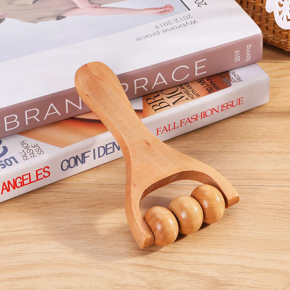 

4 Pcs Massage Hand Roller Wooden Foot Calf Feet Massager for Body Scroll Wheel Manual Tools Shin