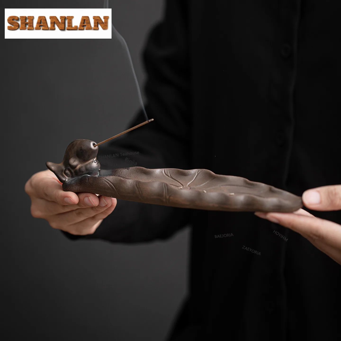Gilt Iron Glaze Incense Holder Mist Smoking Steamers Incense Burners Consecrate Censer Chinese Tea Set Supplies Ornaments Gift