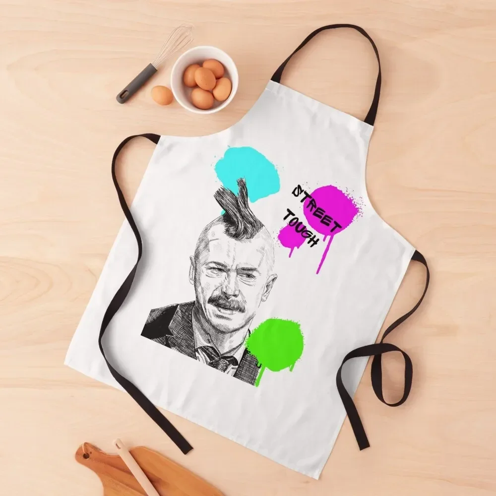 

Mike Wozniak, Taskmaster, Street Tough. Apron barber men Kitchen Kawaii Accessories Apron