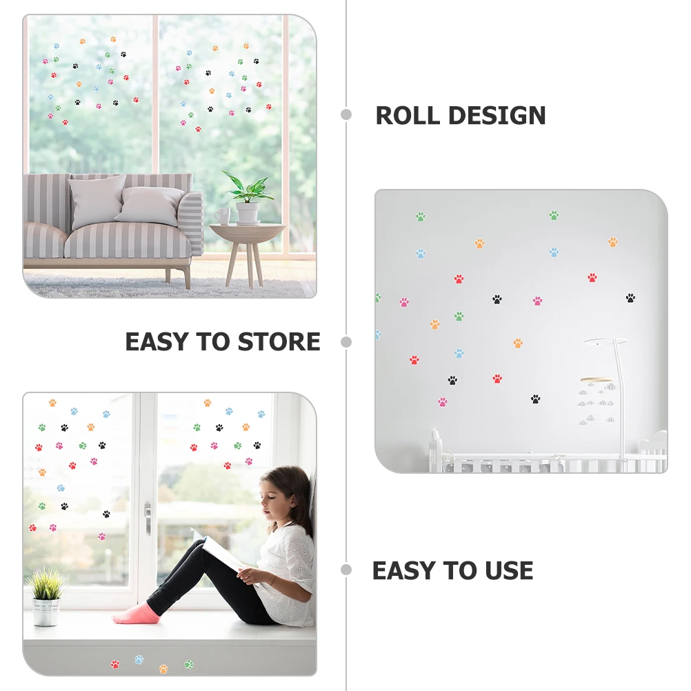 

6 рулонов наклеек с принтом лапы собаки, прочные клейкие бумажные наклейки для детей, награды, этикетки, сумки для конфет, подарочная упаковка, упаковка