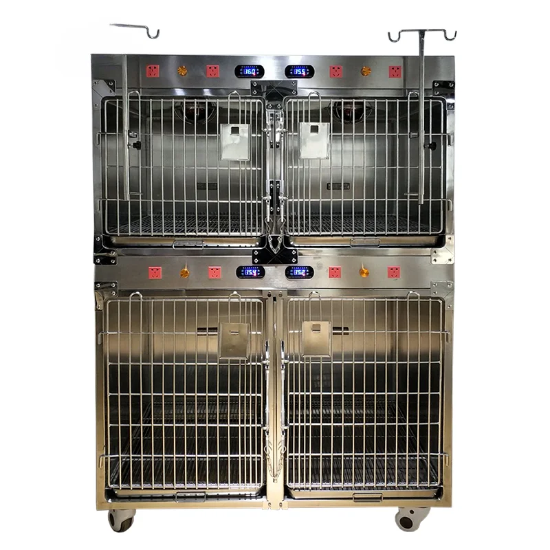 

for Equipment Production Animal use 304 stainless steel Kennel Dog veterinary ICU cage