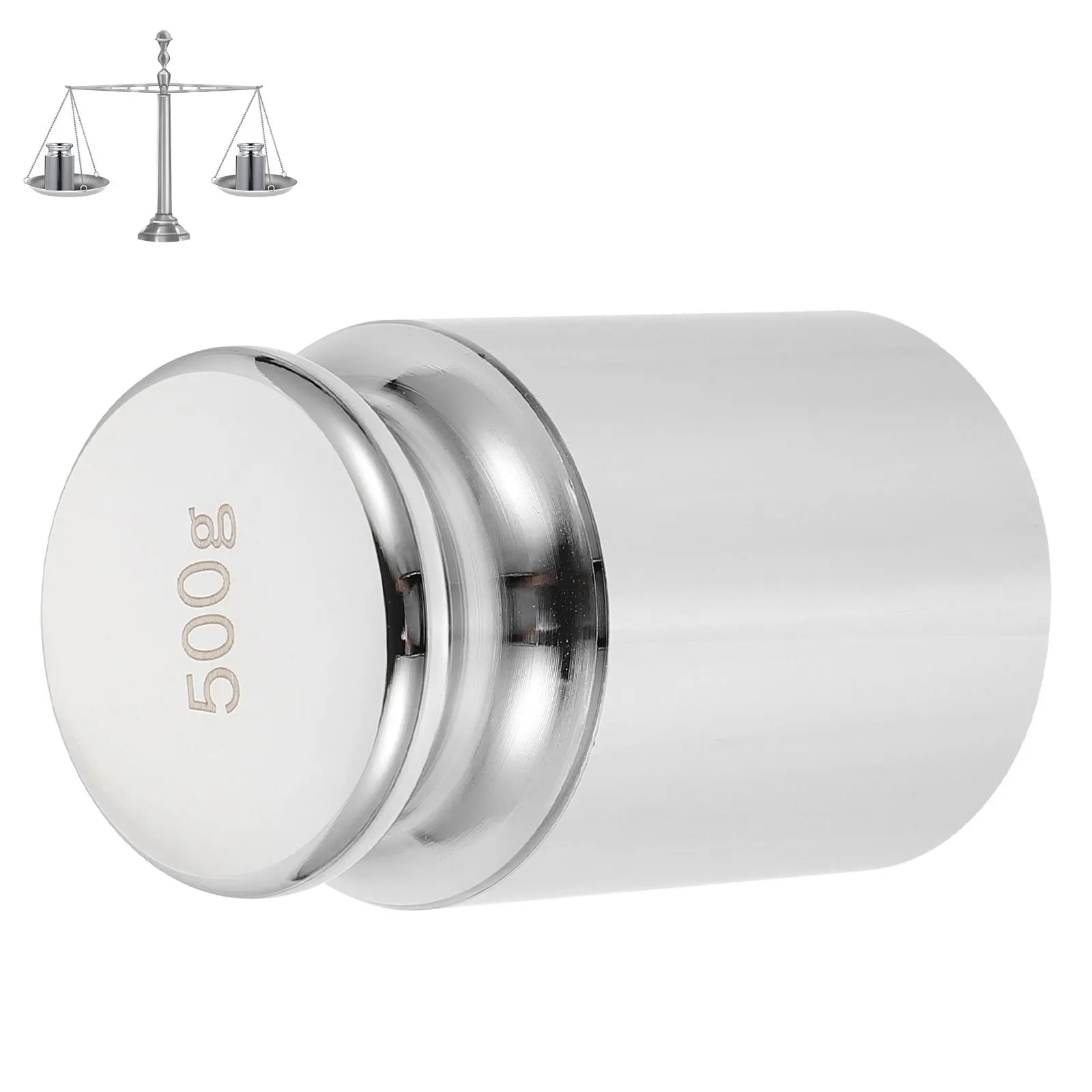 

500G Chrome Plated Calibration Weight Balance Scale Tool For Lab Weighing Educational Instrument Digital Scale Supplies Steel