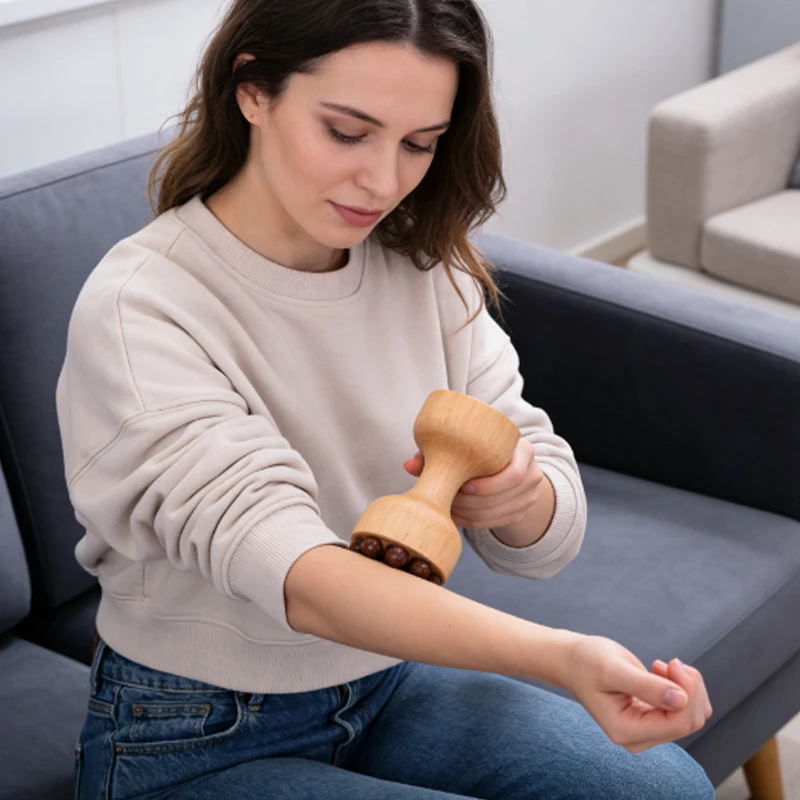 

1 шт. деревянная массажная щетка для тела-профессиональный деревянный терапевтический инструмент для удаления целлюлита, снятия зудящей кожи и коррекции фигуры