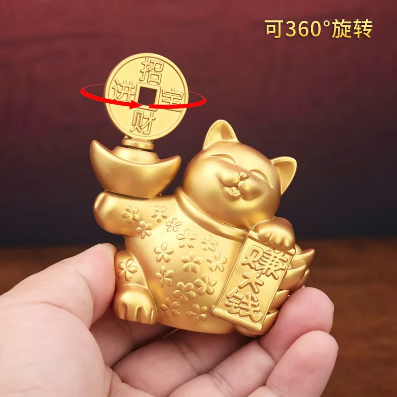 Make Big Money With The Lucky Figurine, Which Attracts Wealth And Brings In Treasures.This Copper Coin Cat Is A Decorative