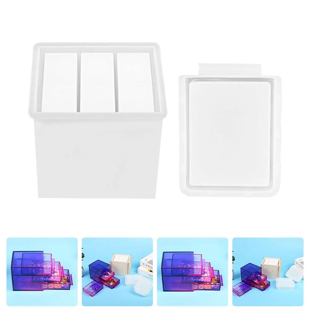 1 مجموعة سيليكون درج صندوق تخزين قالب Diy بها بنفسك الحرفية لصنع المجوهرات اليدوية الفن الحرف صب قالب أداة اكسسوارات الحرفية #6