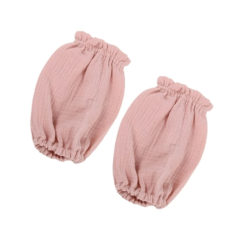 J15U Par Protetores Braço Infantil Reutilizáveis ​​Mistura Algodão Drools Prova Jogo Essencial