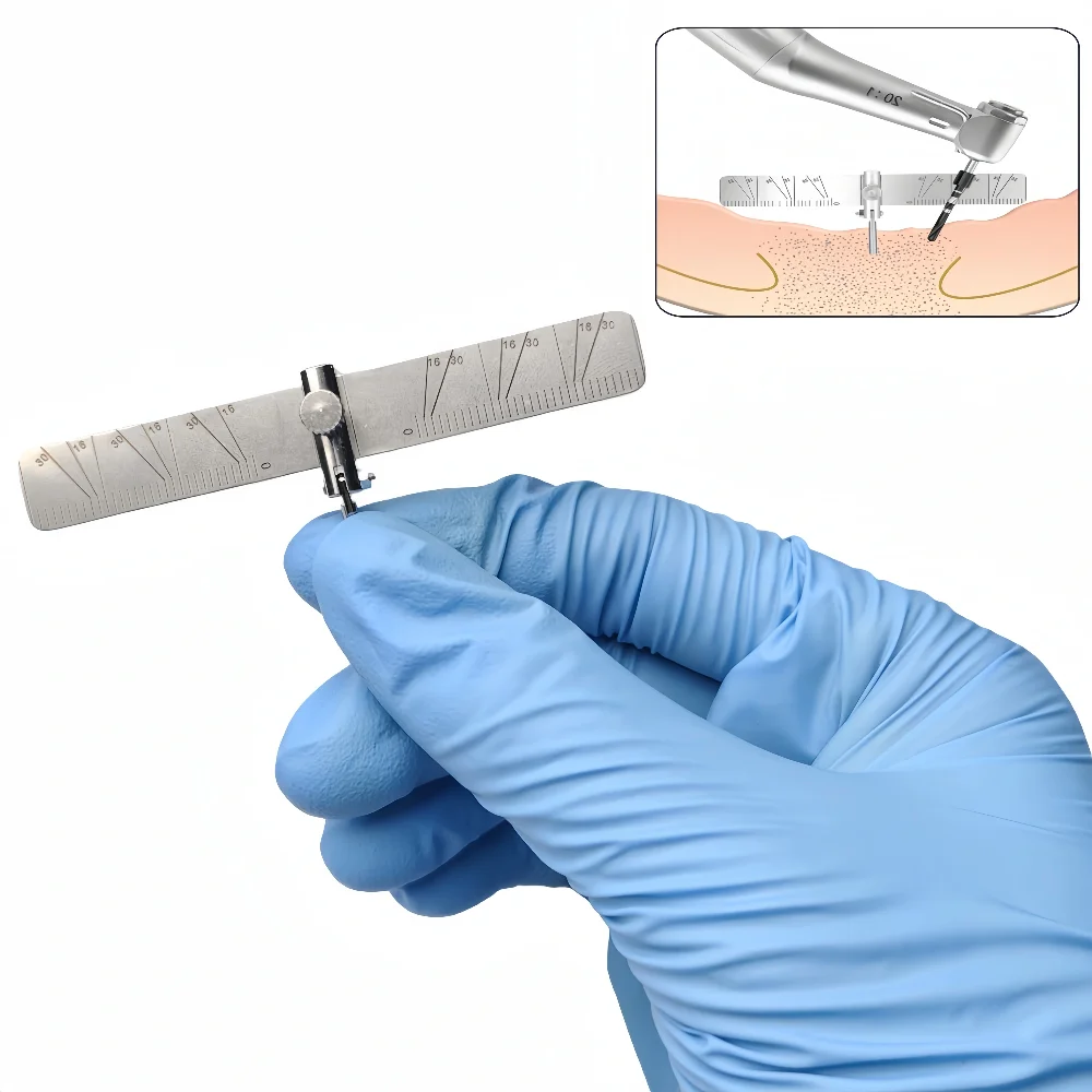 

Dental Implant Surgical Guide with Positioning Angle Scale - Precision Measurement Tool for Implantology & Oral Surgery Procedur