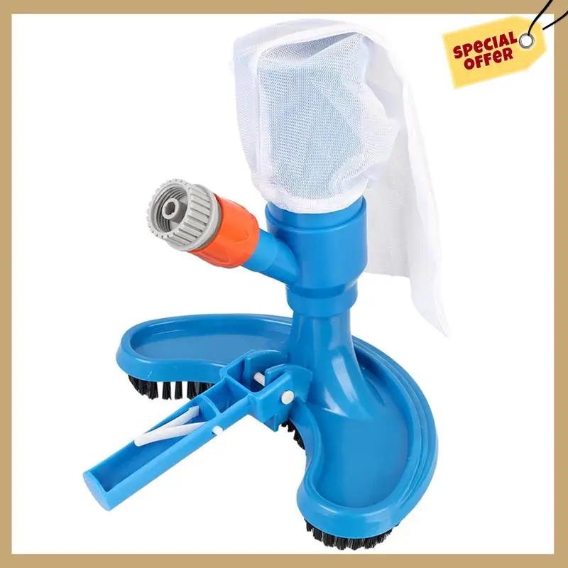 Ferramenta de limpeza desinfecção piscina aspirador de pó lagoa fonte aspirador de pó escova cabeça de sucção portátil-WMAN