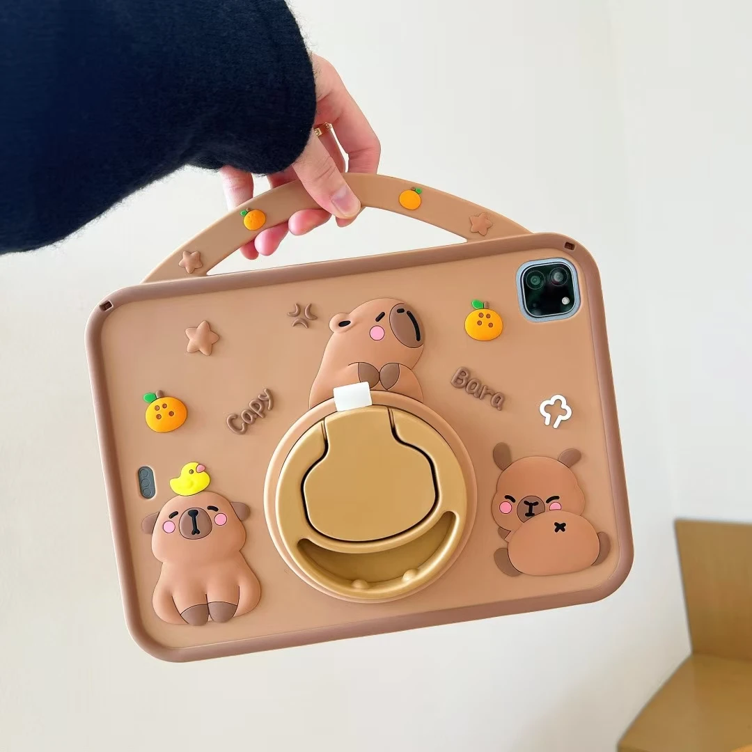 カピバラ様iPad専用 Amazon.com: Cute Kawaii Capybara for iPad 5th/6th Generation Case