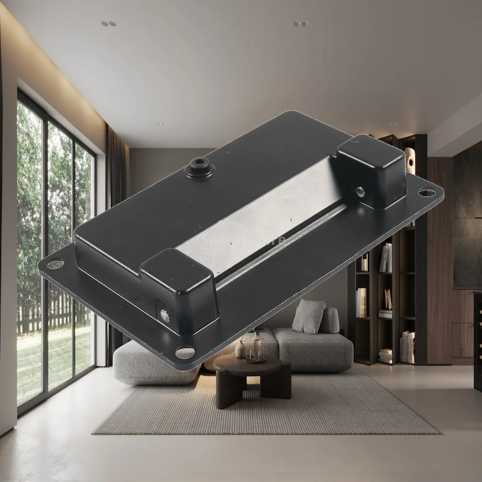 Recessed Pull Handle Multifunctional Sturdy Practical Easy to Install Zinc Alloy for Cupboard Cabinet Furniture Door Drawer