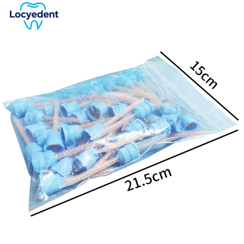 

Dental Mixing Tips Disposable Nozzles Mixing for Impression Material Silicone Rubber Lab Conveying Mixing Head Tube