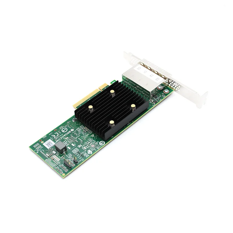

Original Broadcom(LSI) 9500-16e SAS3816 12Gb/s SAS/SATA/NVMe Tri-Mode PCIe4.0 x8 HBA Card with 4*SFF8644 External Interface