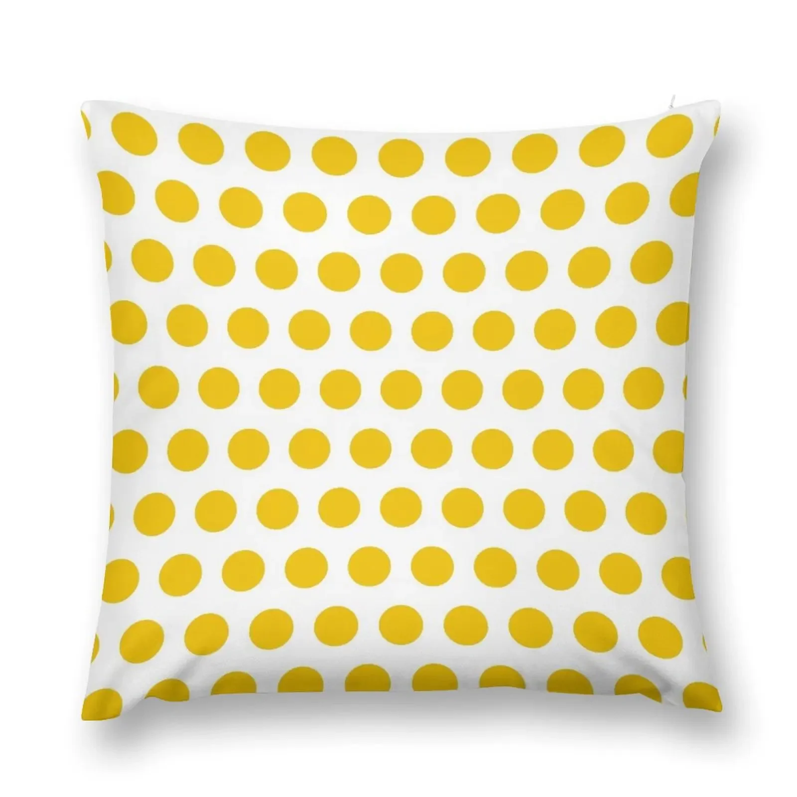 dots, white and saturated yellow Throw Pillow Cushion Covers For Living Room Cushions Cover Sofa Decorative Covers pillow