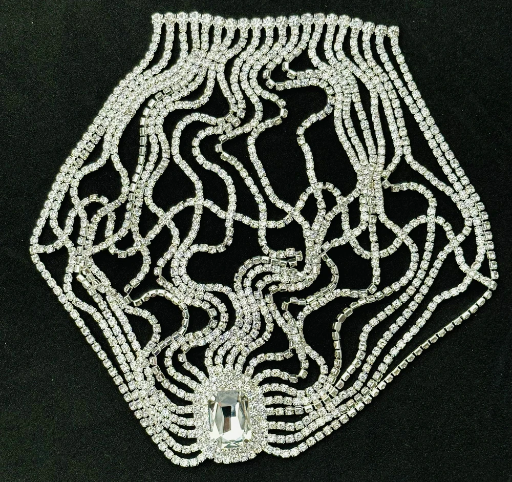 كريستال الزعنفة خوذة قبعة للنساء الزفاف حجر الراين شبكة عقال كليوباترا زي اكسسوارات للشعر رئيس مجوهرات