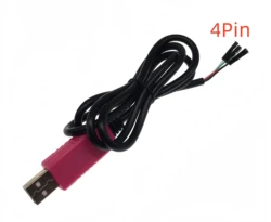 Original 1M CP2102 USB To UART TTL Cable Module 4 Pin 4P Serial Adapter Download Cable Module For Win10 For  Raspberry Pi