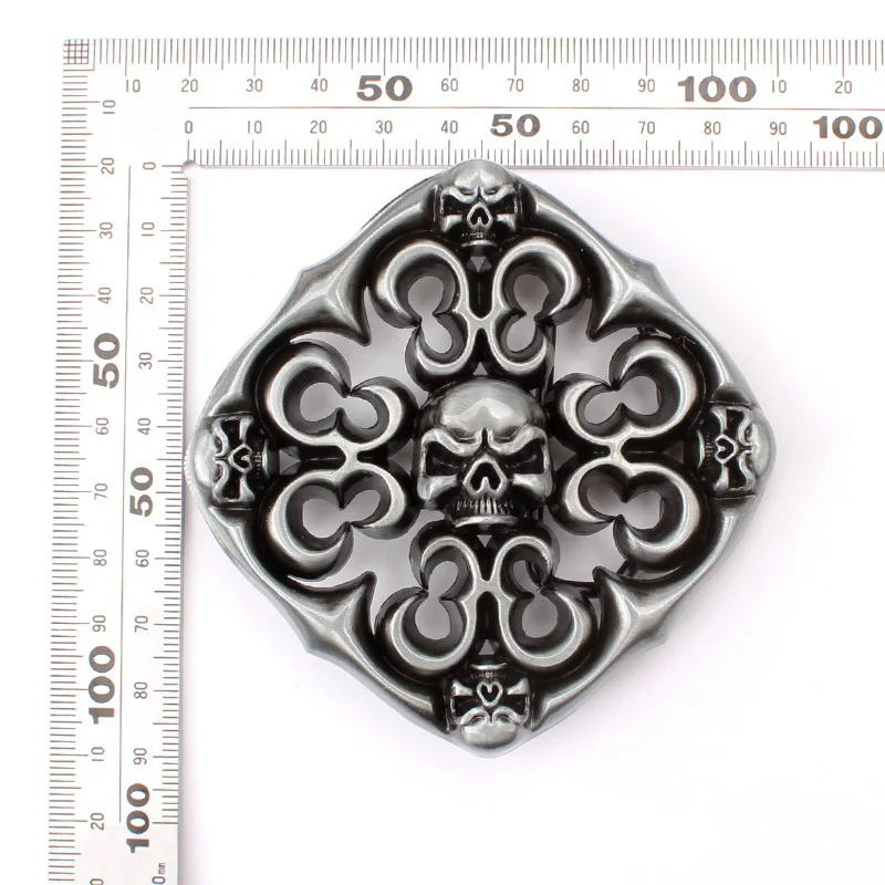 Skull skeleton belt buckle Belt DIY accessories Western cowboy style Smooth belt buckle Punk rock style k24
