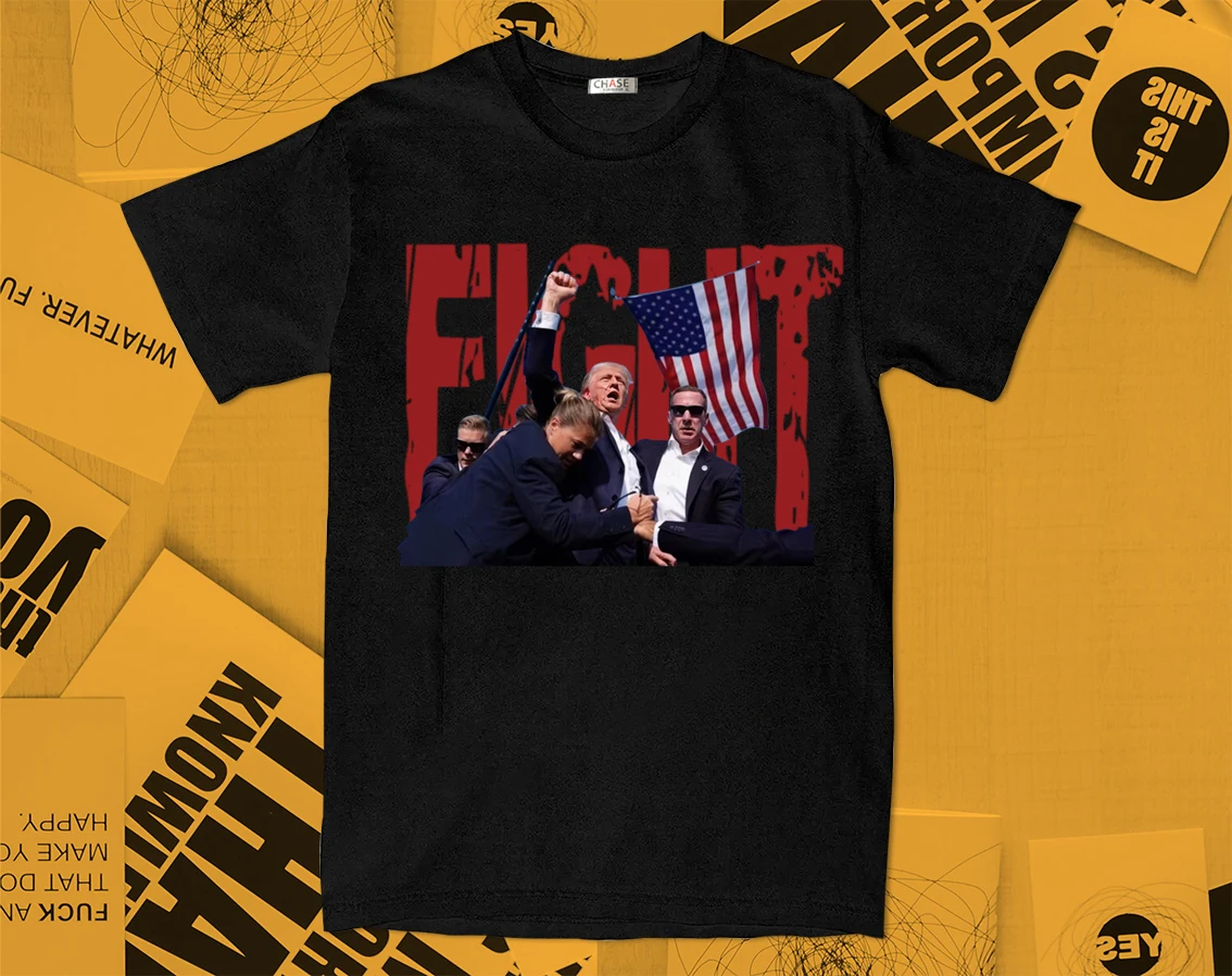 LE Trump-T-shirt graphique de soutien unisexe, chemise du corps Trump 2024, haut de médication, 2024