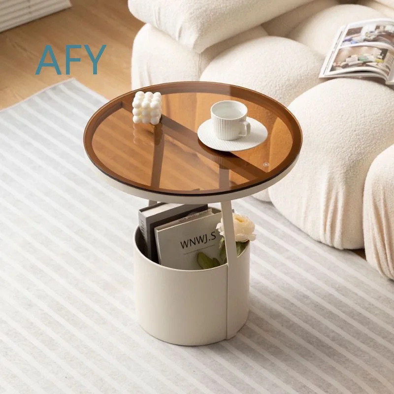 Creative Modern Living Room Small Side Table for Sofa Home Use Italian Minimalist Coffee Table for Small Apartments