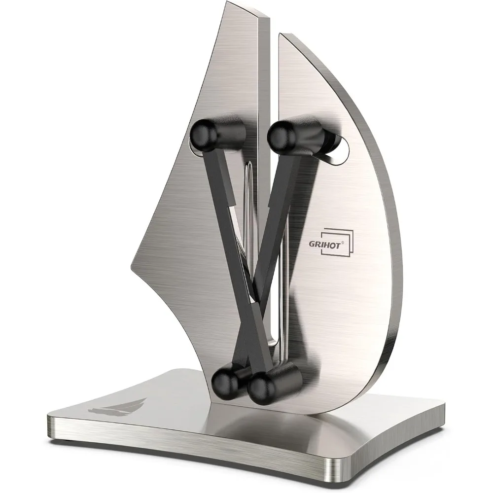 

Professional Knife Sharpener | 3-Action Streamlined Sailboat Design for Effortless Knife Sharpening - The Ultimate Tool