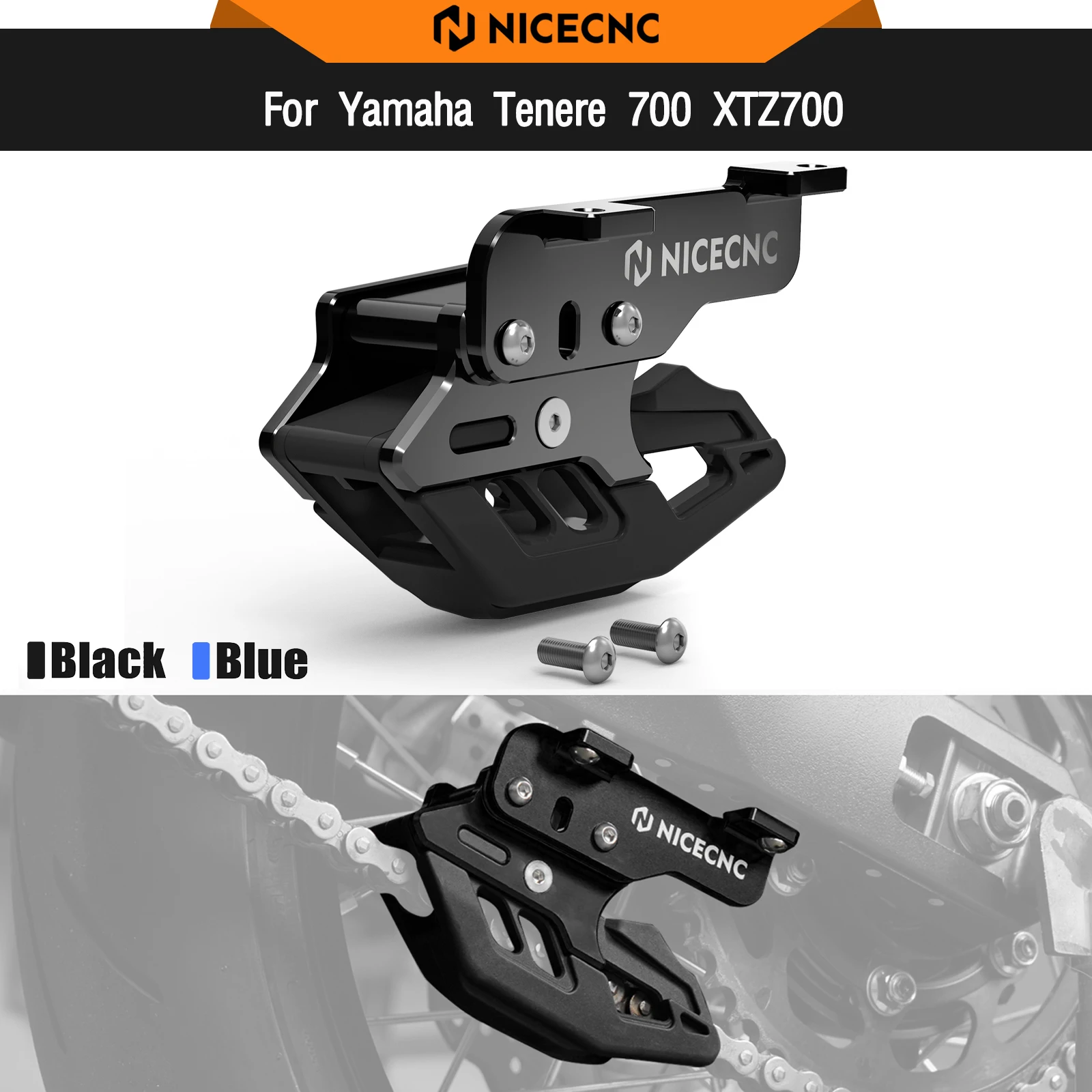 

For Yamaha Tenere 700 T700 XTZ 700 2019-2024 Chain Guide Cover Protector Tenere700 Rally Edition 2020-2024 T700 World Raid 2022