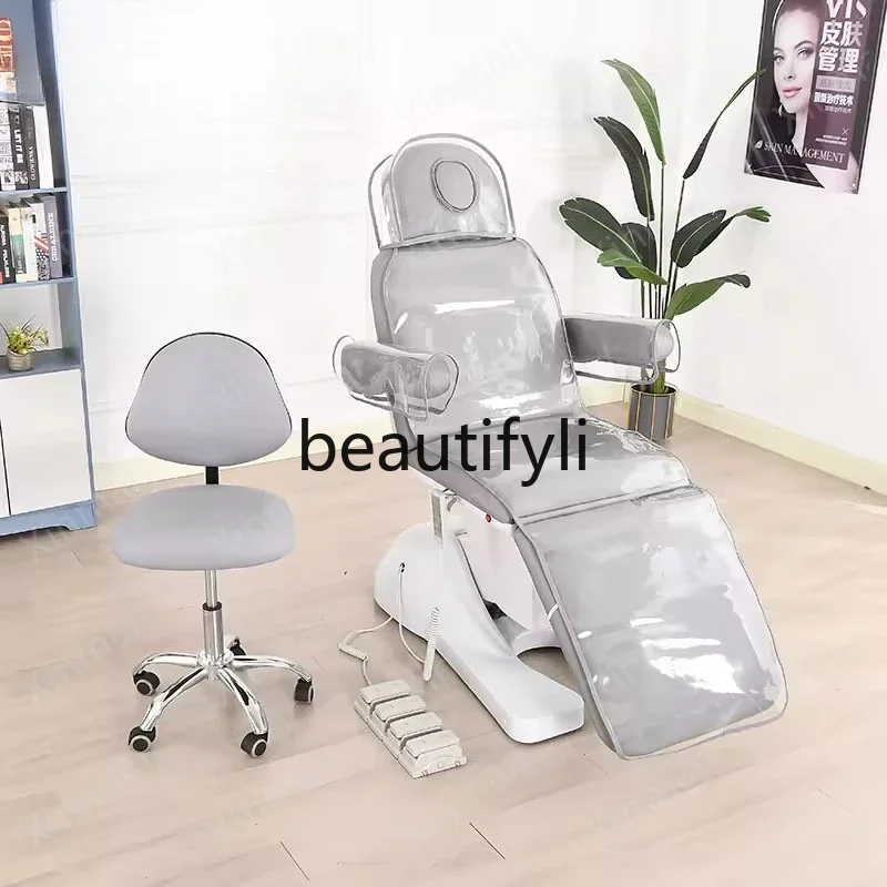 Grey 4 Motor Beauty Electric  Chair Beauty Massage Bed Spa Beauty Bed