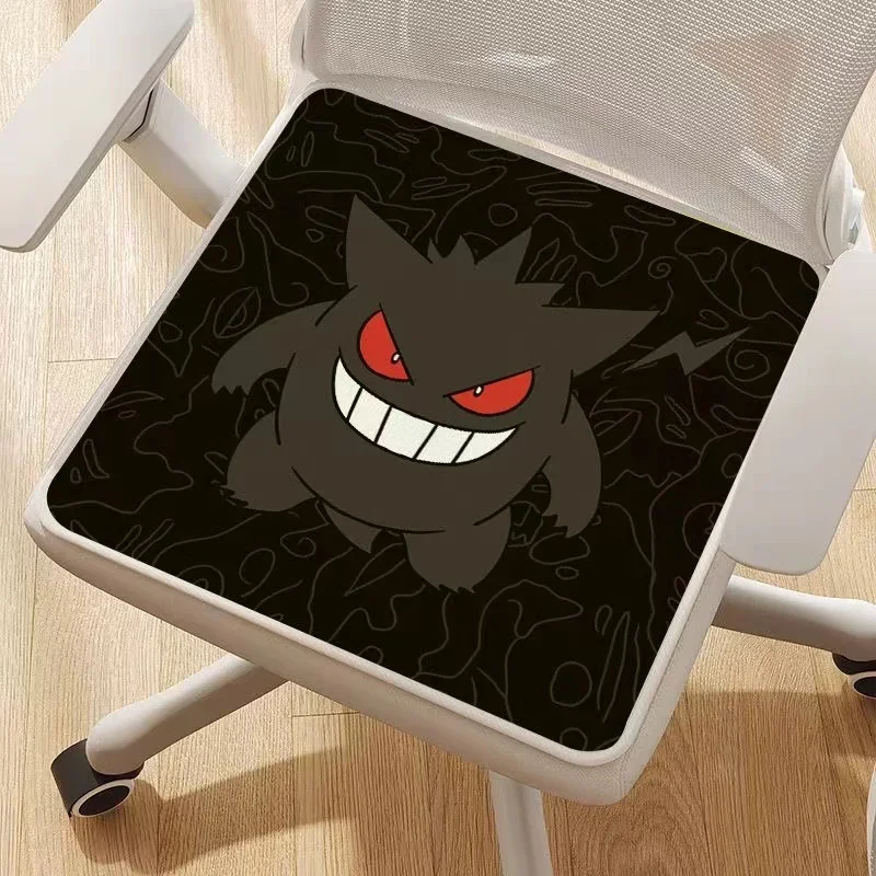 Anime Pokemon Classic Summer Ice Silk Cushion Super Soft Office Cushion Student Class Chair Cushion Board Dirty and Cute Cartoon