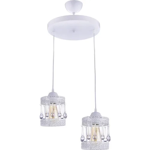 

Polat Lighting Zerda 2 Li Pendant Lamp White (Drop)