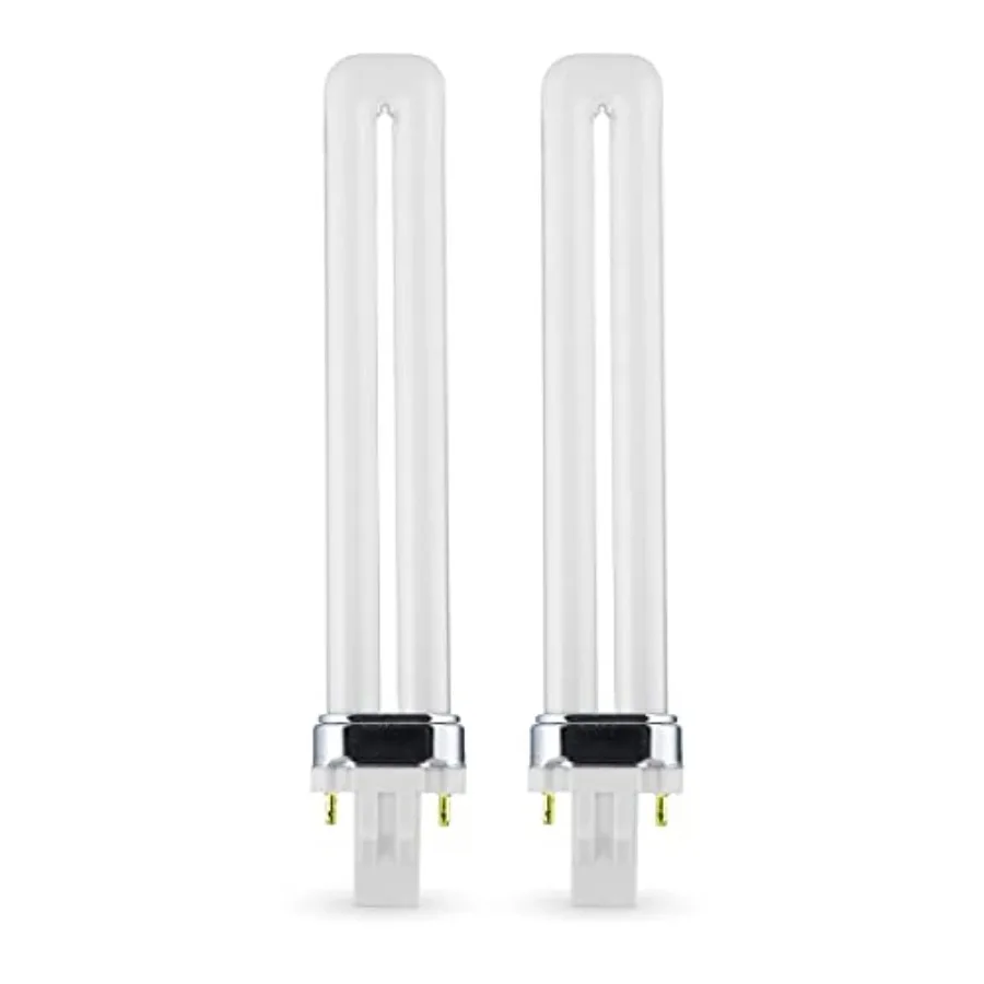 2 Pack PL-13W 835, 2 Pin GX23, 13 Watt Single U-Shaped Twin Tube, Compact Fluorescent Light Bulb, Replaces Philips PLS13W35 and