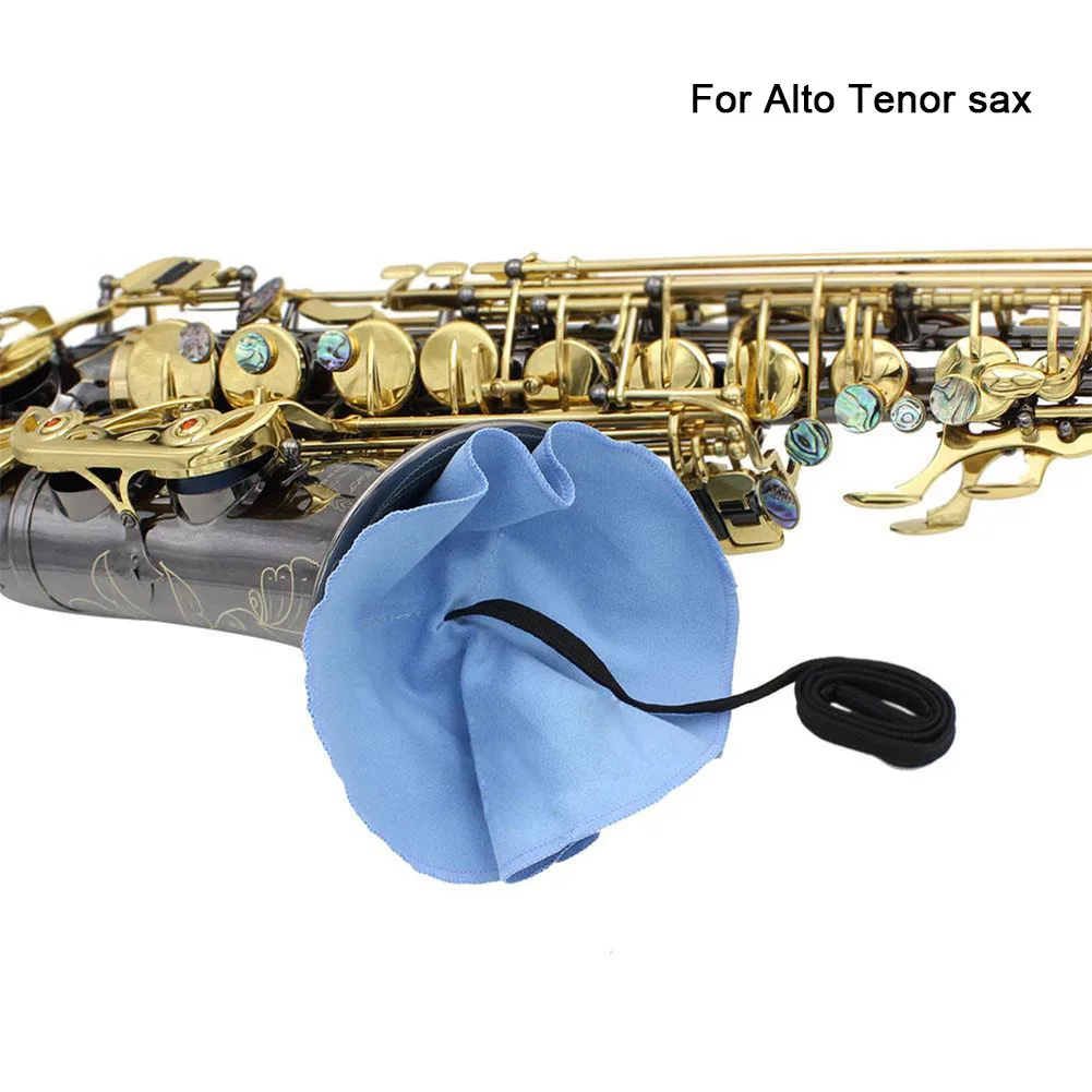 Saxophone Cleaning Cloth Flute Accessories Blue Cleaning Cloth Clothes Kit Parts Pull Sax Through High Quality