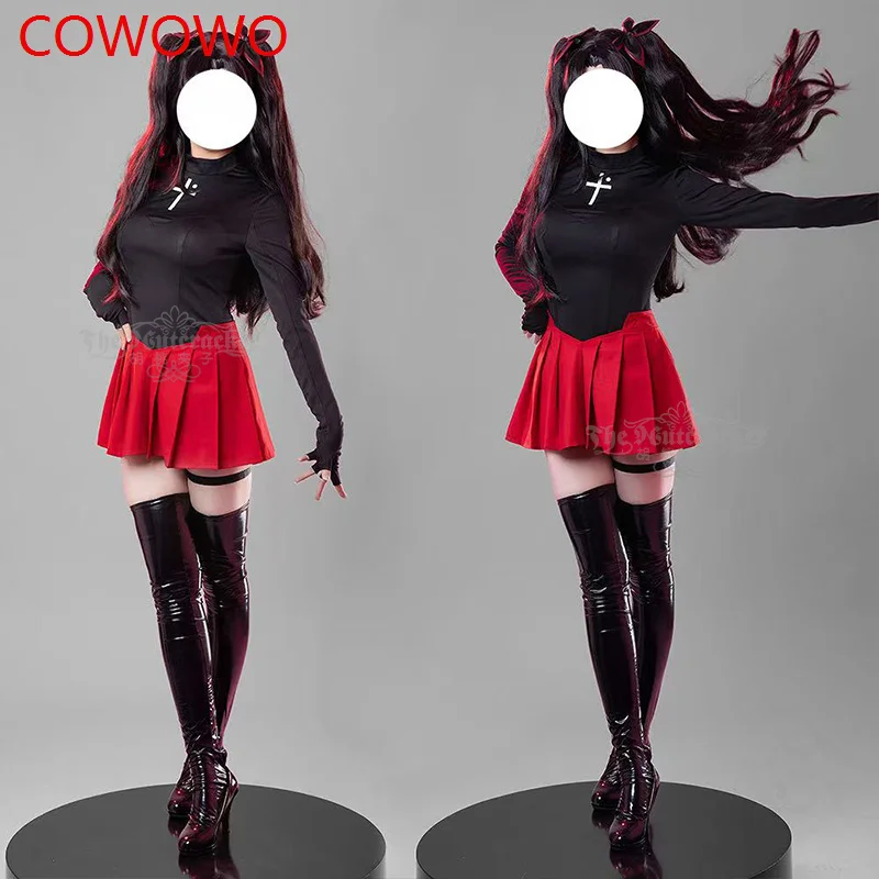 COWOWO Fate/stay Night Tohsaka Rin Cosplay Costume Cos Game Anime Party Uniform Hallowen Play Role Clothes Clothing