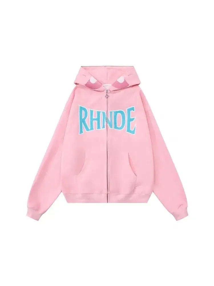 

Осенне-зимняя мода, забавный динозавр с буквами, свободные толстовки на молнии, кардиган, женское пальто, милый американский свитшот с капюшоном, женские топы