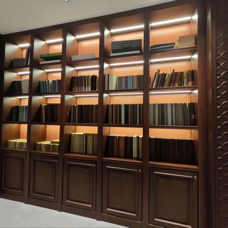 custom.Factory Direct Custom-Made Solid Wood Display Cabinet Modern Design Living Room Furniture Home Use